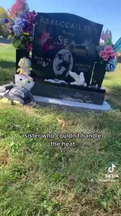 Poor lil sis