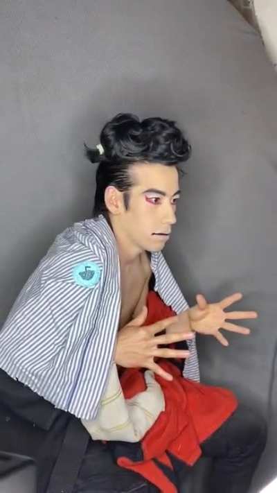 Sharaku Kabuki Portrait - behind the scenes!