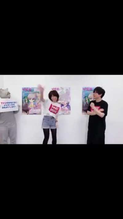 (Naomi Oozora) Uzaki’s VA, reacting to the news of a 2S is the best thing I’ve seen this whole week<333❤️🥰