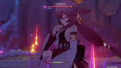 Yae damage with r5 widsith no support