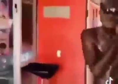 Man gets the shit slapped out of him for being blind