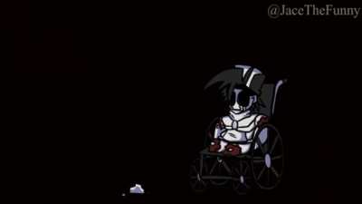 Gold in a wheelchair
