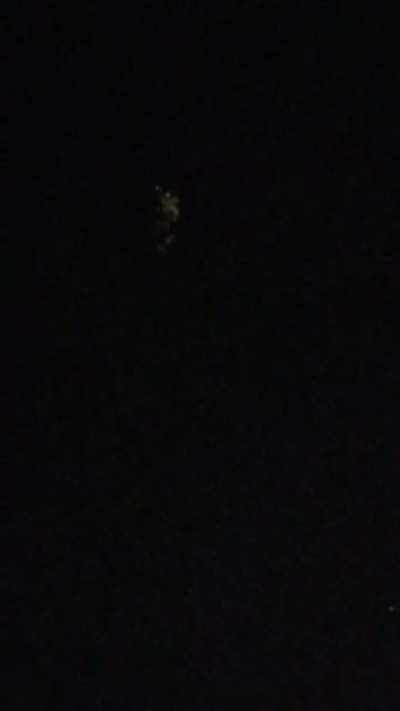 Floating lights in a V-Pattern. Thoughts? Closer than an airplane overhead and dead quiet.