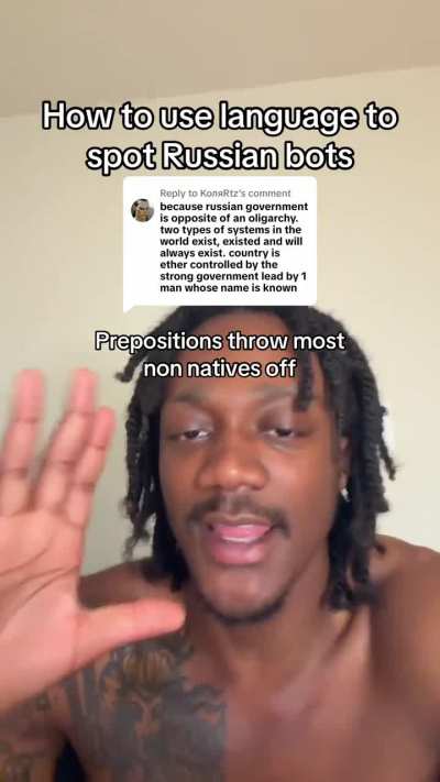 Tiktoker explains how to spot Russian bots on social media