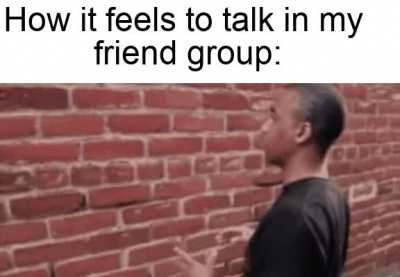 Almost as if I don't exist in there