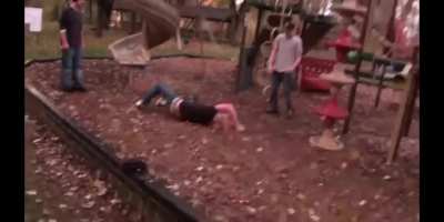 Backflip gone wrong