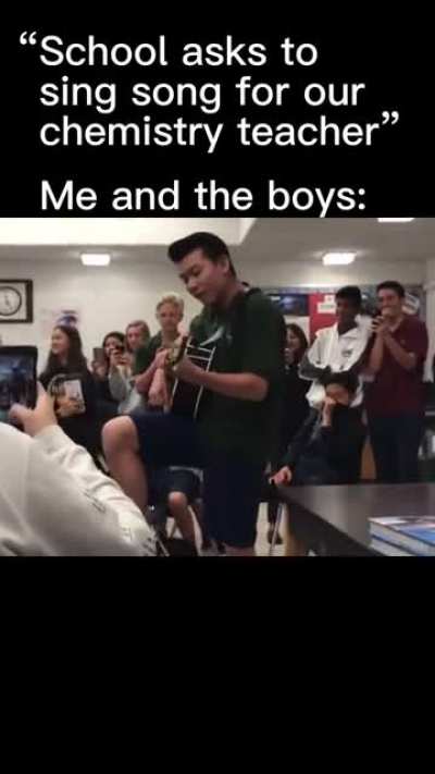 The song for the chemistry teacher