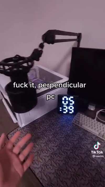 Perpendicular is the way to go