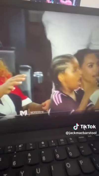 Kim’s reaction to Messi’s goal yesterday