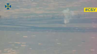 Ukraine's Security Service posted video of drone strikes on valuable Russian military targets, including 2 BUK air defense systems; one BUK targeting station; 2 