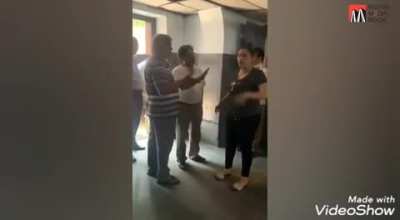 When some bank people came to ask loan money, an Indian women openly threatened fake rape case