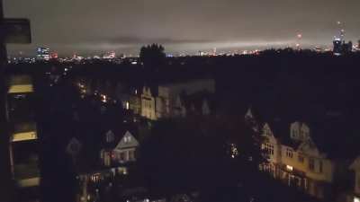 My street had a power cut and I was lucky enough to catch this