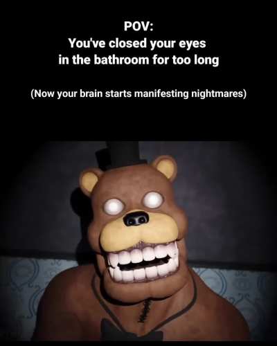 I don't care if there's soap on my face, I'm opening my eyes right now.