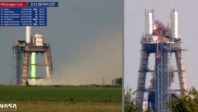 Raptor engine thought it was a BE3 today