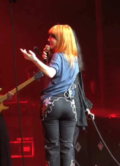 Another view in the cowboy pants