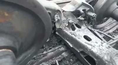 Condition of the rails on the damaged Crimea bridge line