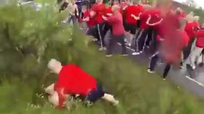 Hooligan clash