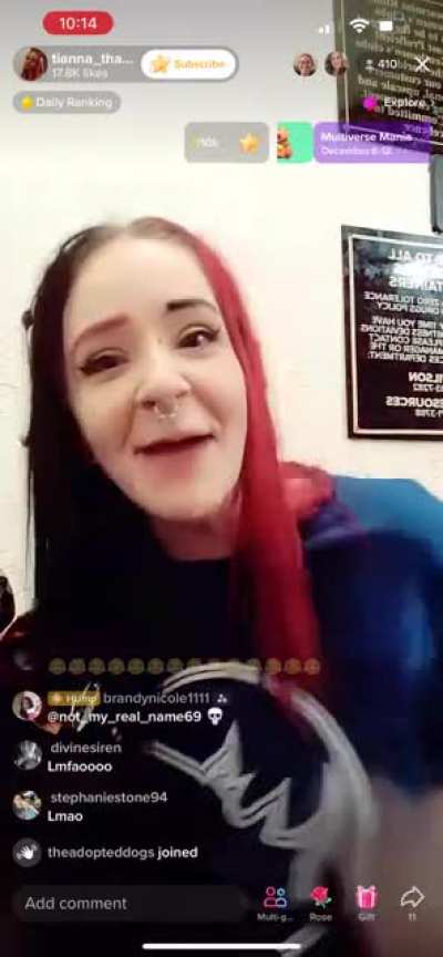 Tianna tells us how she breast fed and burped a customer. 🤢🤢