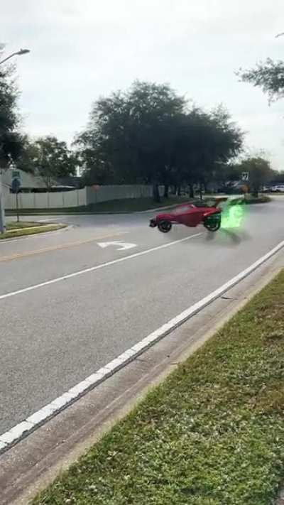 Caught this guy speeding through my neighborhood