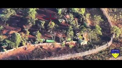 Anti-Junta Forces drone bombing a Myanmar Army outpost in Pekon, Southern Shan State. (part 2)