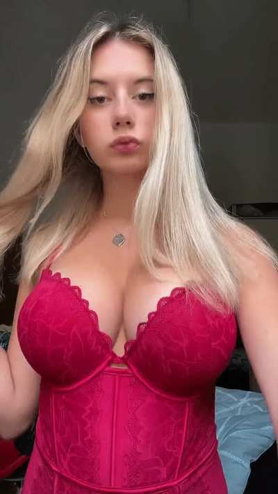 In red lingerie 2