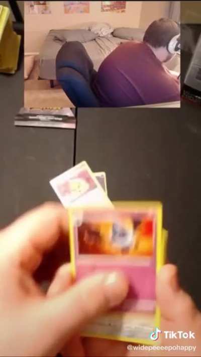 He was donated 50$ to bend the cards before opening them.