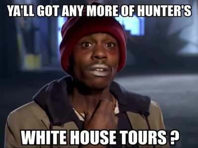 Buy Hunter's art and get a catered White House tour