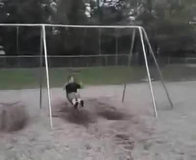 Swing high jump world record attempt