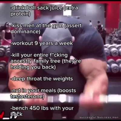 My training routine for when I go back to r/apandah to fuck apandah's mom