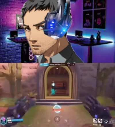 Dojima and Adachi play overwatch (made by me)