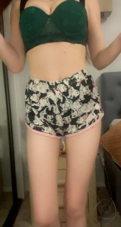 Straight out of bed, looking for daddy...