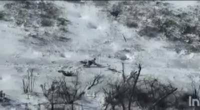 RU POV Russian soldier dodges explosive drone