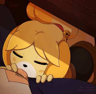 Isabelle sucking [F] (merunyaa)