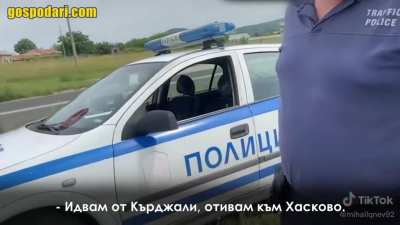 Катаджия бяга с патрулката от нарушение на ПЗДП