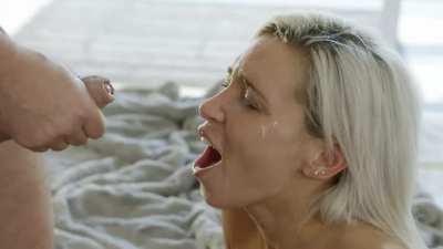 Kacey Jordan takes a big facial