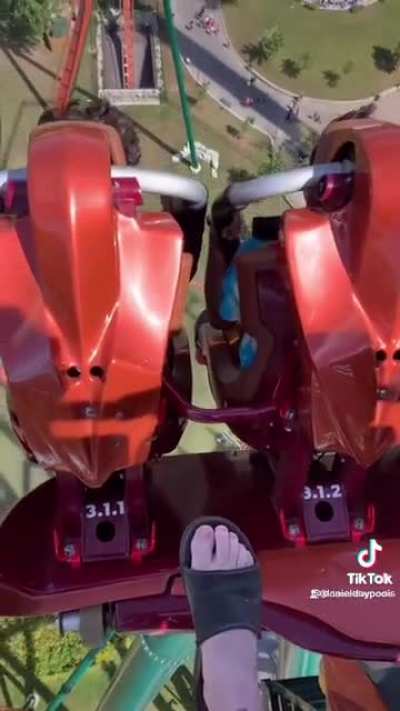 To fart quietly on the roller coaster