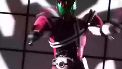 Hibiki's world had one of the best Final Attack Rides in all of Decade.