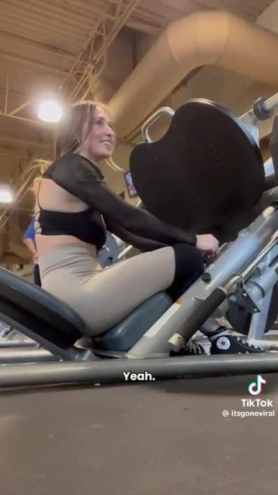 Hitting on younger girls at the gym