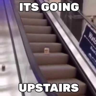 Mayonnaise on an escalator