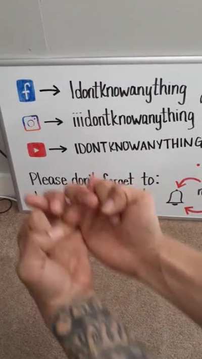 HOW TO MAKE A PUPPET WITH YOUR HANDS (NOT A SHADOW PUPPET)