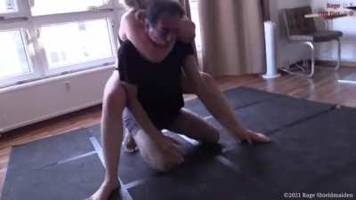 Rage Shieldmaiden Wrestling - Old geezer squeezer Part II