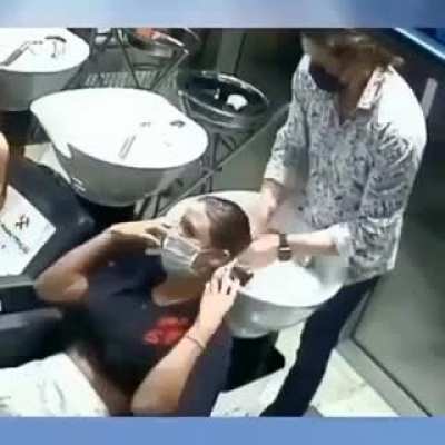 To wash her hair