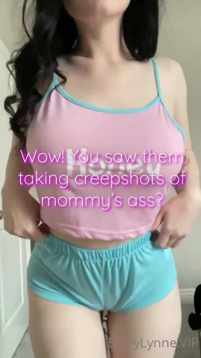 Mom is Wearing Shorts Too Small For Her Big Phat Ass In Front of Your Friends