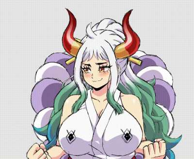 Yamato flashes her massive rack (Lewdamone)