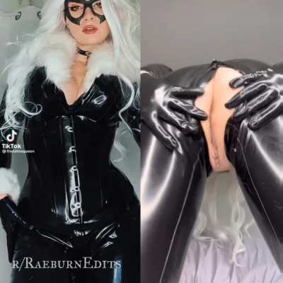 Princess_Vasilisa / Goddess Sylvanas Black Cat cosplay TikTok vs Reddit 🖤 🤍
