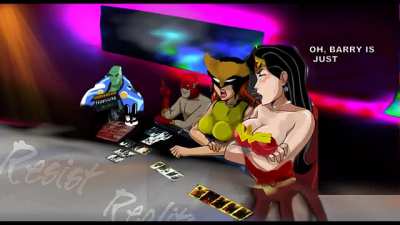FUNNY - Wonder Woman x Hawkgirl