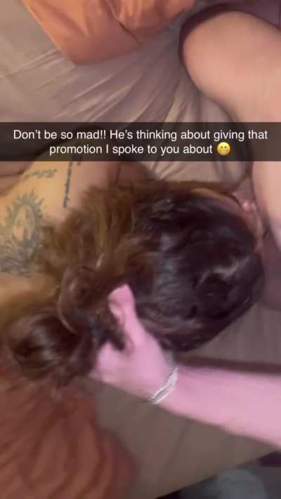 Cheating bimbo gets impaled by BWC boss