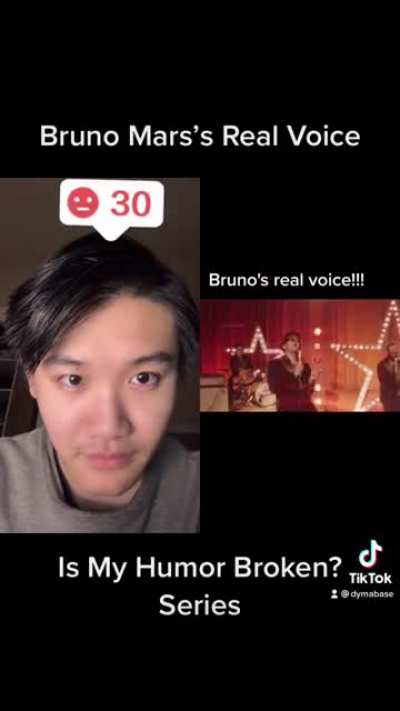 Bruno Mars’s Real Voice - Is My Humor Broken? Series | DYMABASE SHORTS