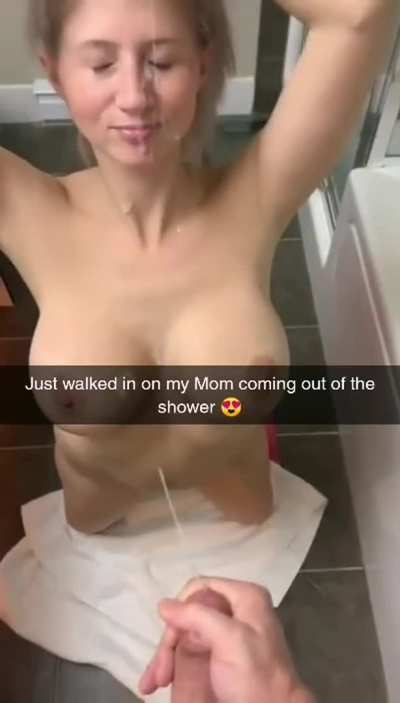 Just out of the shower