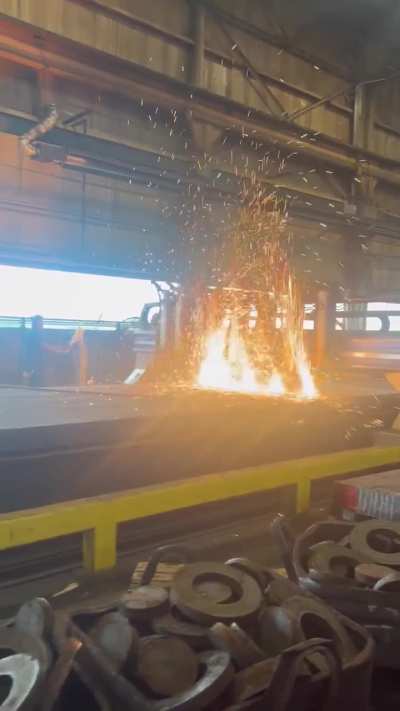 Steel plate processing